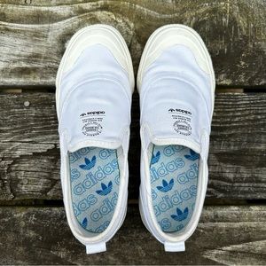 Adidas Nizza white slip on sneakers - US 5